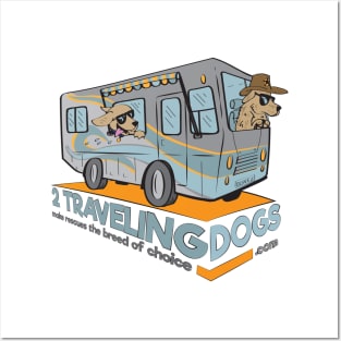 2 Traveling Dogs - Rescue Posters and Art